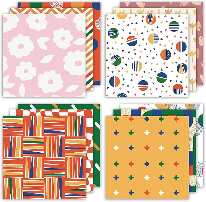 24 Sheets 12 Designs Scrapbook Paper Pad, Scrapbooking DIY Decorative - Image 6