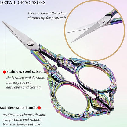 BIHRTC 4.5Inch Sewing Scissors Stainless Steel Sharp Tip Scissors - Image 3