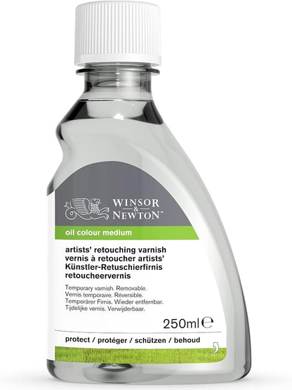 Winsor & Newton Professional Artists' Retouching Varnish, 250ml Bottle - Image 8
