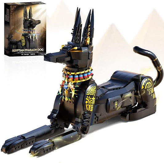 Egyptian Pharaoh Dog Building Set by Glikid