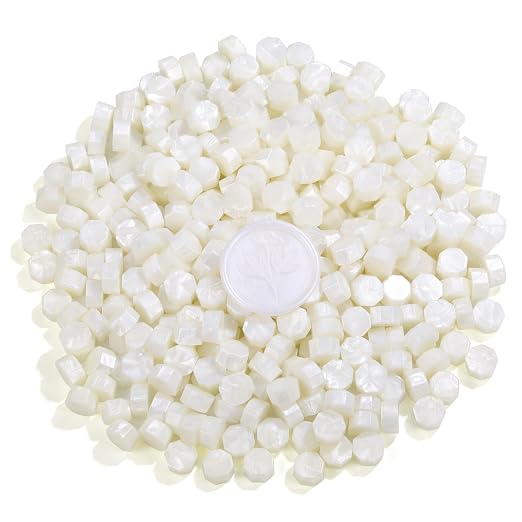 Yoption 360Pcs Peal White Sealing Wax Beads - Image 2