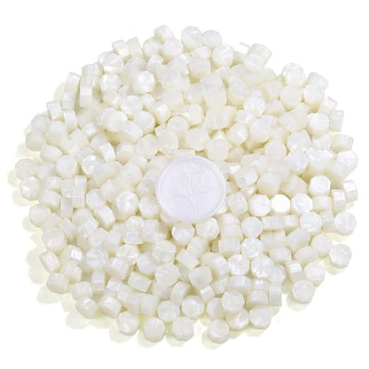 Yoption 360Pcs Peal White Sealing Wax Beads - Image 2