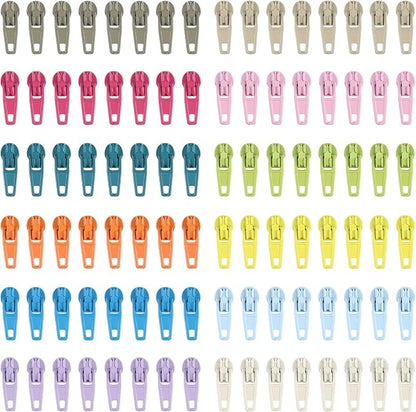 DOITEM 96Pcs Zipper Repair Kit Zipper Replacement 3# Zipper Pull Rescue Kit by DOITEM