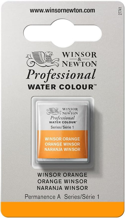 Winsor & Newton Professional Water Colour Paint, Half Pan, Winsor Orange by WinsorNewton