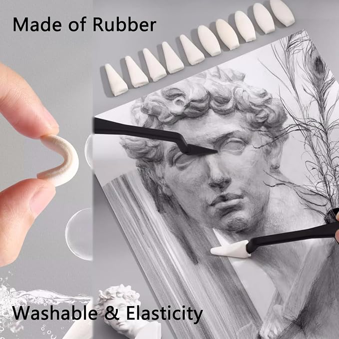 43 PCS Blending Stumps and Tortillions Paper Art Blenders Sketch Drawing Tools - Image 3