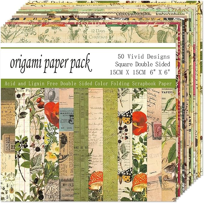 Square Origami Paper 6x6 Double Sided 50 Sheets 50 Colors 70GSM Origami Kit - Image 7