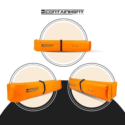 5 ft x 5 ft - 2nd Containment Spill Containment Berm - PVC Orange Made in U.S.A. - Image 4