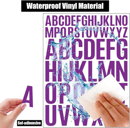 Bemeol Letter Stickers 1560 Pieces 30 Sheets Stick on Vinyl Letters Capital - Image 4