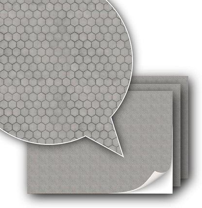 3 Sheets Self-Adhesive Decorative Film Paving Stones and Surfaces by TexturKontor