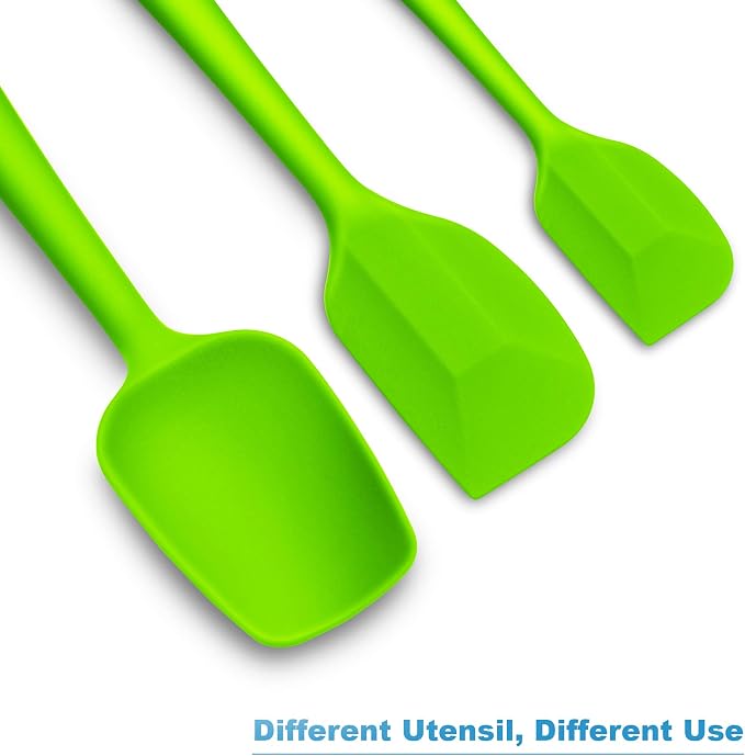 Silicone Spatula 3-piece Set, Ergonomic Handle High Heat-Resistant Spatulas - Image 6