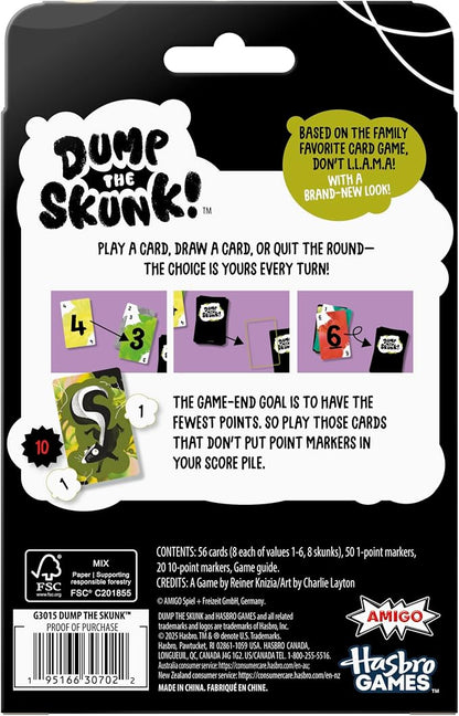 Dump The Skunk! Game | Family Card Game by Reiner Knizia | Ages 7 and Up | 2-6 - Image 2