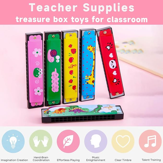 24 Pcs Kids Harmonicas Bulk - Image 6