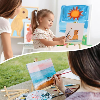 CONDA 12 Pack 9 Inch Wood Easels, Easel Stand - Image 7