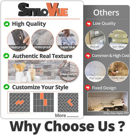 100 Pieces Peel and Stick Backsplash - Image 7