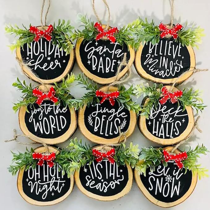 Christmas Stencils for Painting on Wood Slice - Image 6