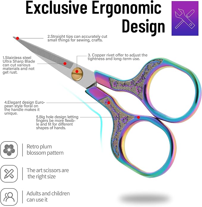 Professional Embroidery Scissors 5 Inch - Image 8