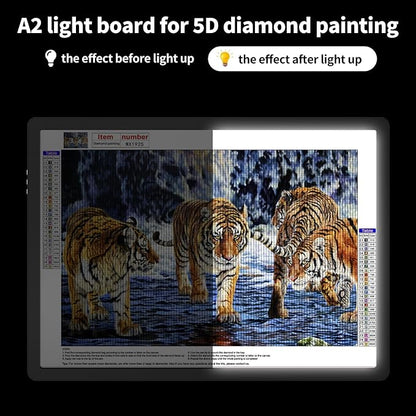 TOHETO A2 Light Pad 25.2''x18.4'', Large Magnetic LED Light Board - Image 8