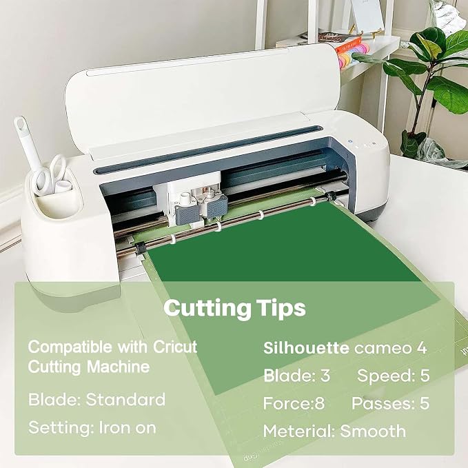 HTVRONT Green Heat Transfer Vinyl Bundle: 20 Pack 12" x 10" Green Iron on HTV - Image 4