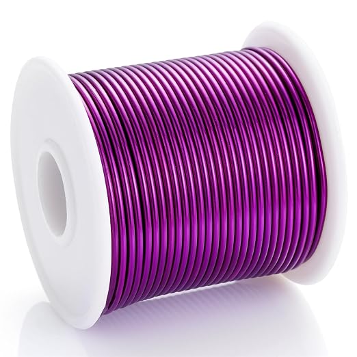 12 Gauge Purple Aluminum Craft Wire - Image 2