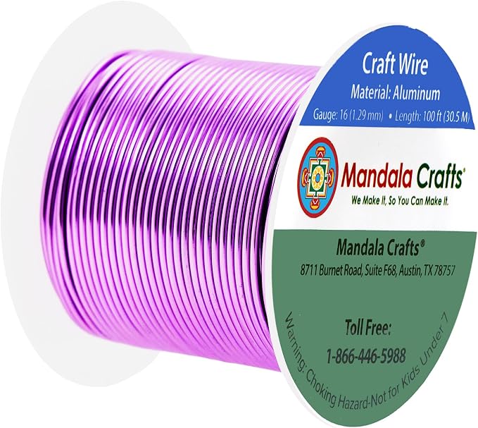 Mandala Crafts 16 Gauge Anodized Aluminum Craft Wire - Image 2