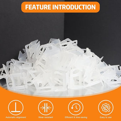 DGSL Tile Leveling System, 2000-Piece 1/16" Tile Spacers Clips Tile Tools - Image 4