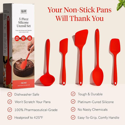 GIR: Get It Right 5-Piece Silicone Essentials Kitchen Utensils Set - Image 4