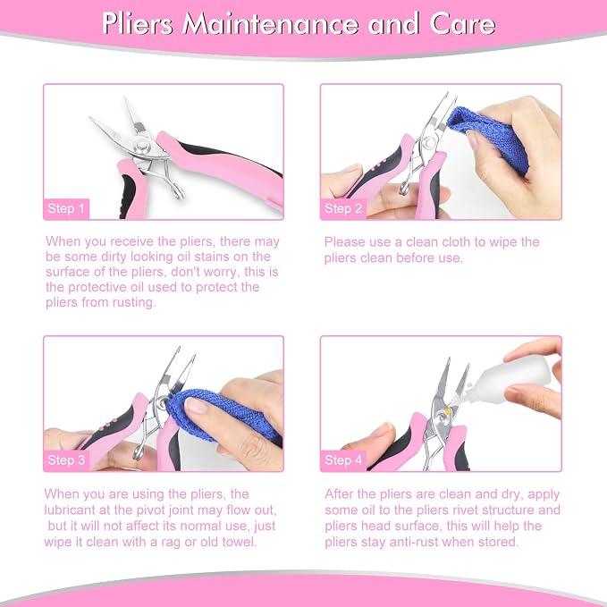 Toolour Jewelry Pliers Set Jeweler Making Tools - Image 8