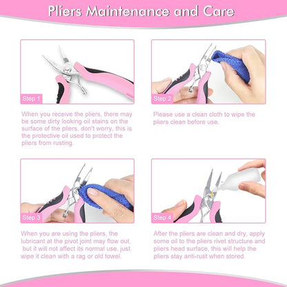 Toolour Jewelry Pliers Set Jeweler Making Tools - Image 8