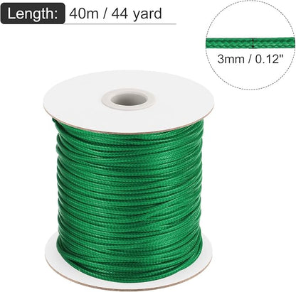 MECCANIXITY Waxed Cord 3mm Waxed Polyester Cord 44 Yard Wax String - Image 2