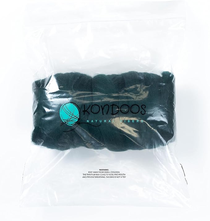 Kondoos Colored Natural Wool roving, 1 lb. Best Wool - Image 2
