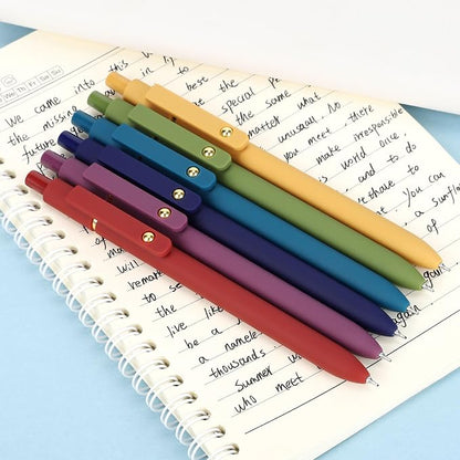 Gel Pens 6Pcs, 0.7mm Smooth Writing Black Ink Pens - Image 2