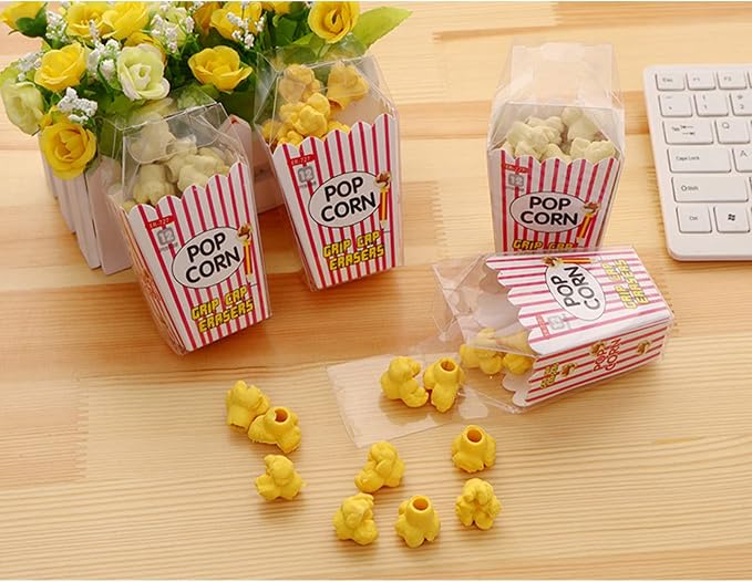Pencil Top Erasers 36 Pack Popcorn Pencil Erasers Toppers Cap Erasers - Image 7