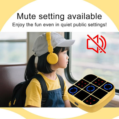 Tic-Tac-Toe Bolt Game, 4-in-1 Handheld Puzzle Games Console, Electronic - Image 8