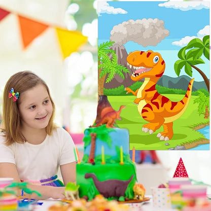 ASTARON Pin The Tail on The Dinosaur Party Game - Image 5