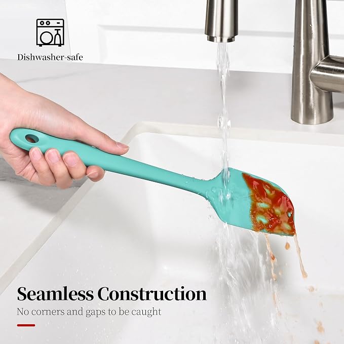 600ºF Heat Resistant Spatulas, High Heat Food Safe Semless Kitchen Silicone - Image 9