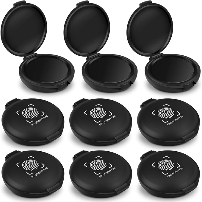 ERKOON 9 Pack Fingerprint Ink Pads, Thumbprint Ink Pad by ERKOON
