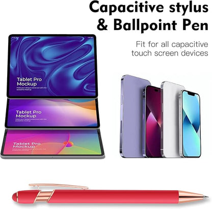 12 PCS 2 in 1 Stylus Ballpoint Pen - Image 3