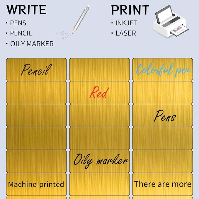 1" x 2-5/8" Address Labels- Gold Shipping Labels Stickers/Mailing Labe Stickers - Image 4