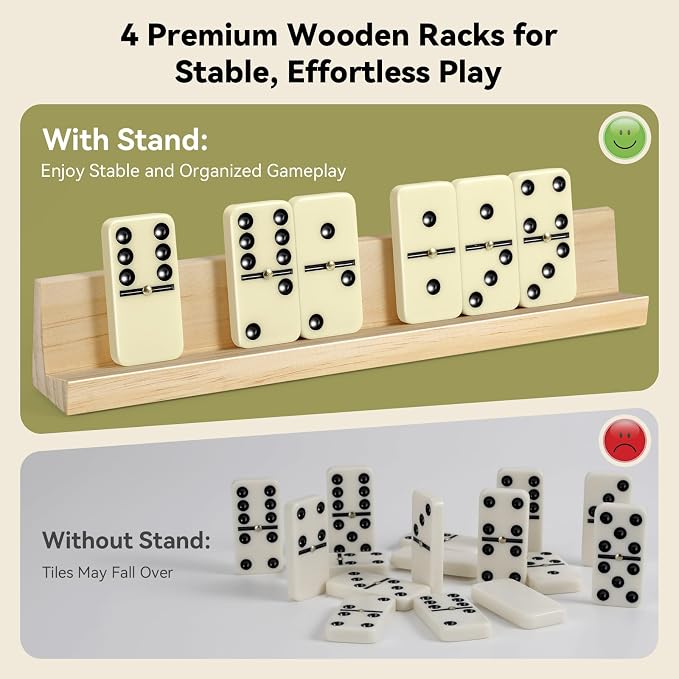 BATURU Double 6 Dominos Set for Adults - Image 3