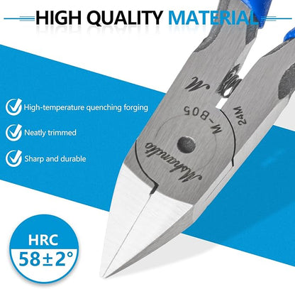 Needle Nose Pliers and Wire Cutters Set, Ultra-Sharp Crafts Diagonal Cutters - Image 4
