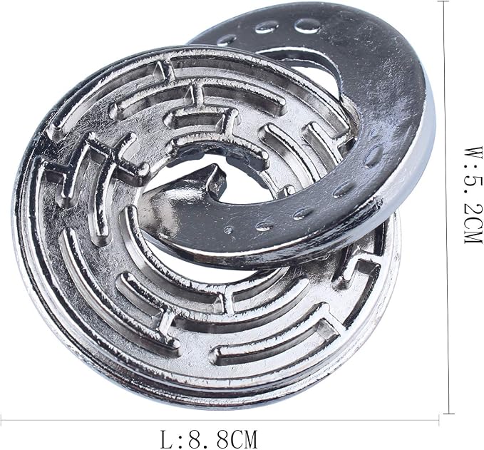Brain Teaser Puzzle for Adults Puzzles Metal Hole Lock Adult Educational Toy - Image 5