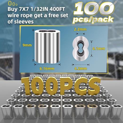 316 Stainless Steel Cable, 400FT 1/32IN Wire Rope - Image 3