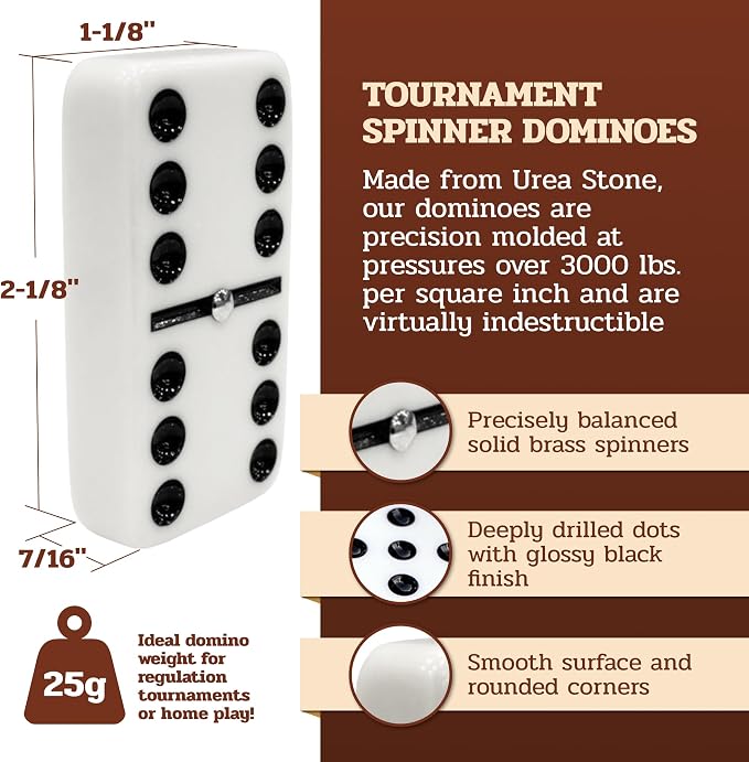 Alex Cramer Le Club Luxury Domino Set - Image 2