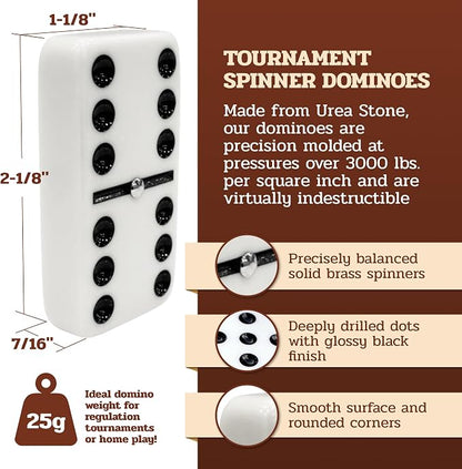 Alex Cramer Le Club Luxury Domino Set - Image 2