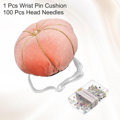 HARFINGTON Wrist Pin Cushion Wristband Sewing Pincushion Polyester Pin Holder - Image 3