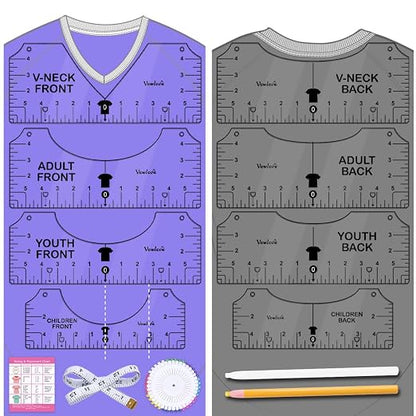 Vowlove Tshirt Ruler Guide Vinyl Alignment by Vowlove