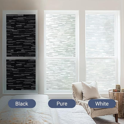 Haton Blackout Window Film, Sun Light Blocking Frosted Privacy - Image 9