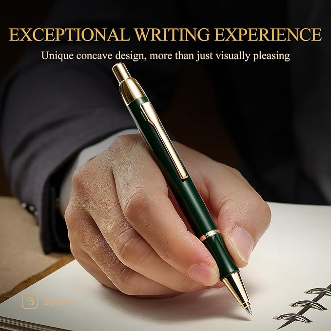 BEILUNER Luxury Gel Pen with 24K Gold Electroplating Finish, Luxury Grade - Image 5