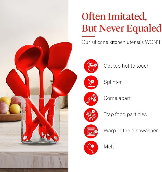 GIR: Get It Right 5-Piece Silicone Essentials Kitchen Utensils Set - Image 5