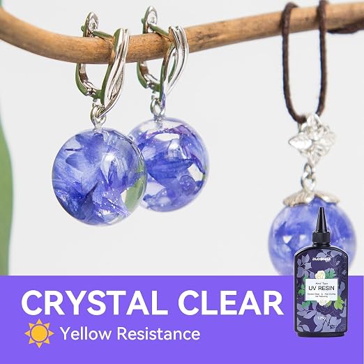 UV Resin 250g, DUDONGA Low Viscosity Crystal Clear Ultraviolet Thin Epoxy Resin - Image 2